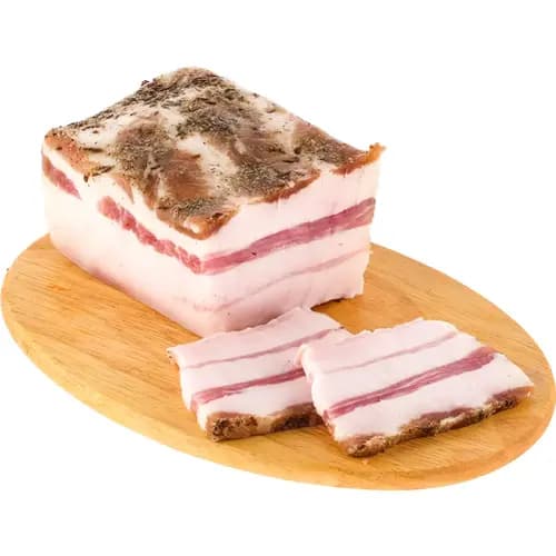 Продукт из шпика Грудинка Сельская соленая, 1кг