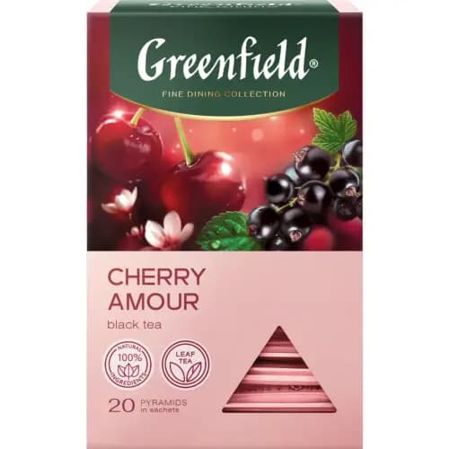 Чай черный Greenfield cherry amor, 20х1.8 г