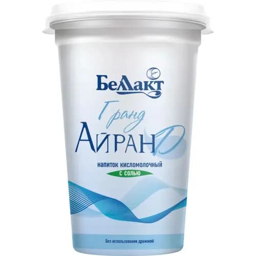 Напиток кисломолочный Айран Гранд с солью, 1.5%, 0.22 кг
