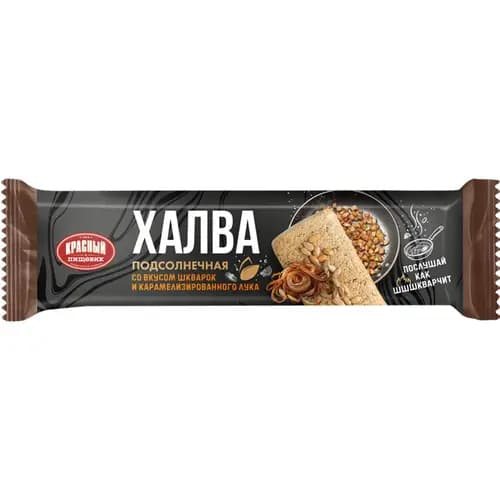 Халва подсолнечная Красный пищевик со вкусом шкварок и карамелизированного лука, 60 г
