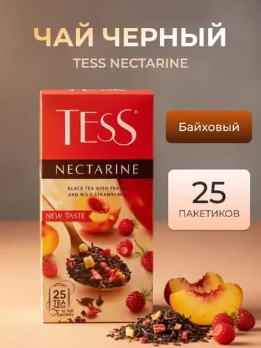 Чай черный Tess нектарин, 25х1.5 г