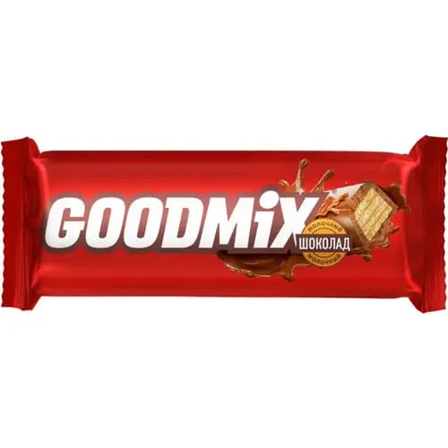 Конфеты глазированные Goodmix мини молочный шоколад с хрустящей вафлей, 1 кг