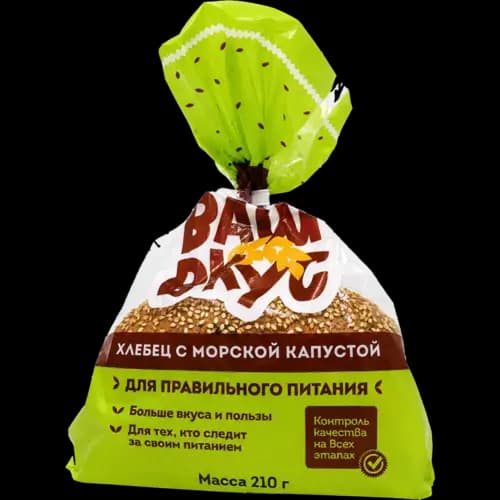 Хлебец Ваш вкус с морской капустой, 210 г