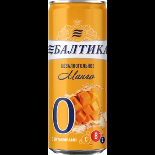 Напиток пивной безалкогольный Балтика №0 Манго, 0.33 л