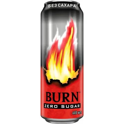 Напиток энергетический Burn Оригинальный без сахара, 0.449 л