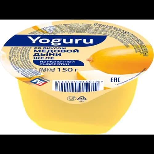 Желе из молочной сыворотки Yoguru медовая дыня, 150 г