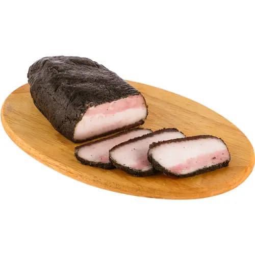Продукт варено-копченый из субпродуктов  Пьяное сало, 1 кг
