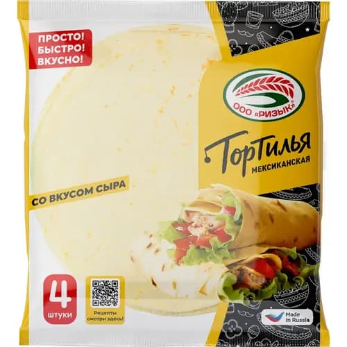 Лепешка Тортилья мексиканская, со вкусом сыра, 276 г