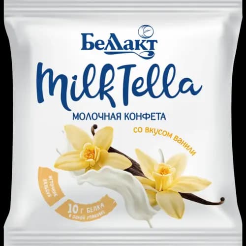 Конфета молочная Milk Tella со вкусом ванили, 18%, 50 г