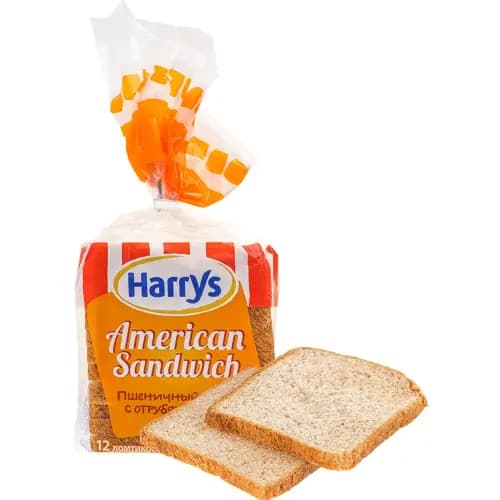 Хлеб сэндвичный пшеничный  American Sandwich с отрубями, 515 г