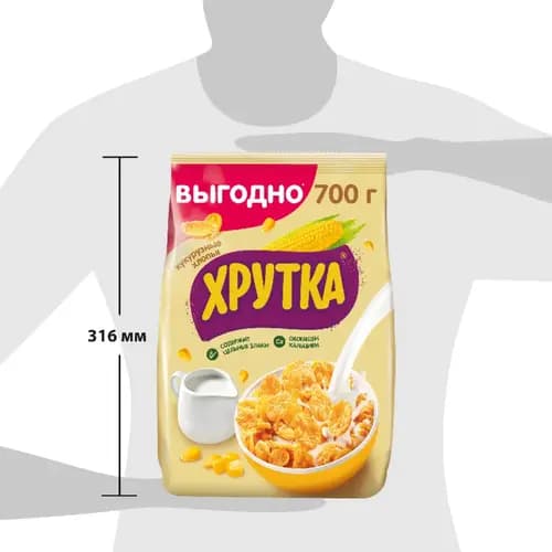 Хрутка corn flakes breakfast cereal, 700 g 3