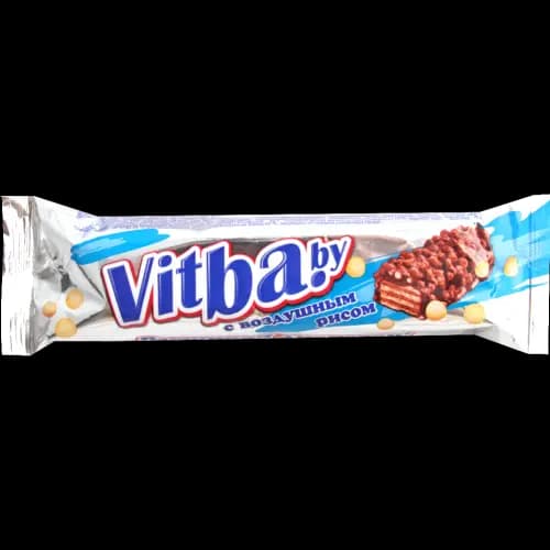 Вафельный батончик Vitba.by воздушный рис, 38 г