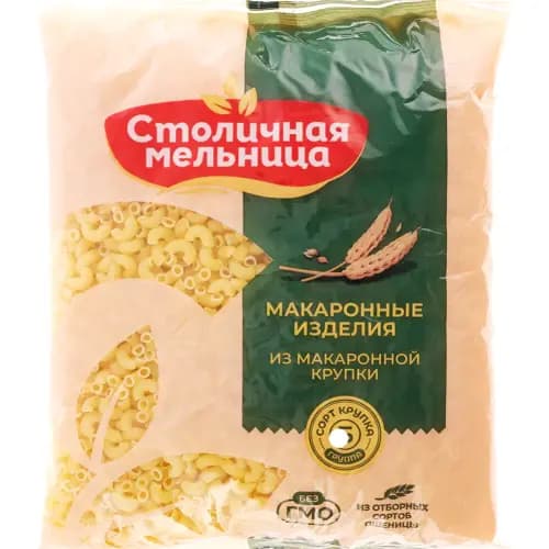 Макаронные изделия Столичная мельница рожки особые, 900 г