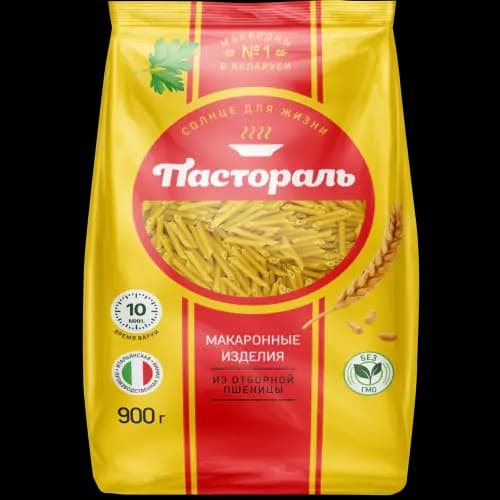 Макаронные изделия Пастораль перья особые, 900 г