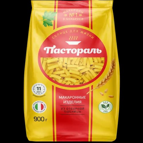 Макаронные изделия Пастораль рожки, 900 г