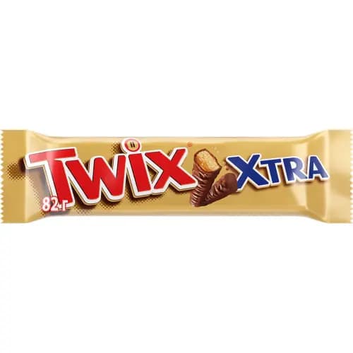 Шоколадный батончик Twix Extra, 82 г