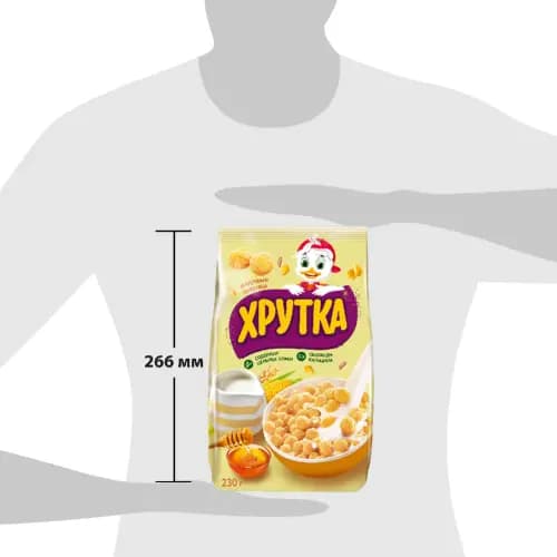 Сухой завтрак Хрутка медовые шарики мультизлаковые, 230 г 3