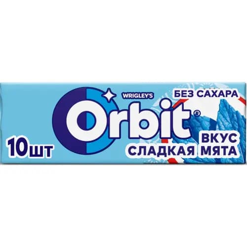 Жевательная резинка Orbit сладкая мята, 13.6 г