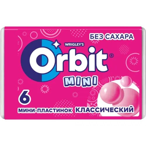 Жевательная резинка Orbit классический, 10.2 г