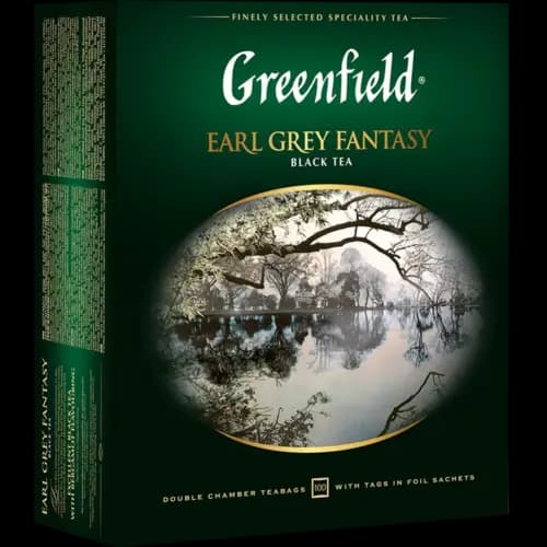 Чай черный Greenfield Earl Grey Fantasy, 100х2 г