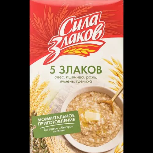 Хлопья мультизлаковые Сила злаков 5 злаков, 400 г