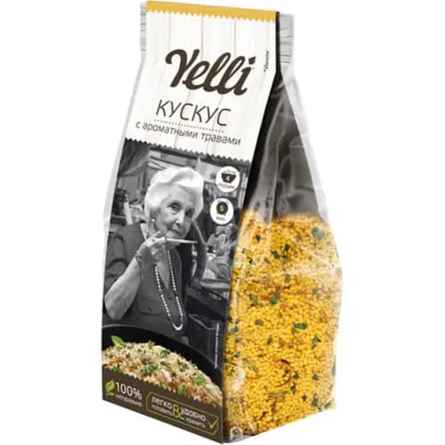Крупа пшеничная Yelli кускус, с ароматными травами, 250 г