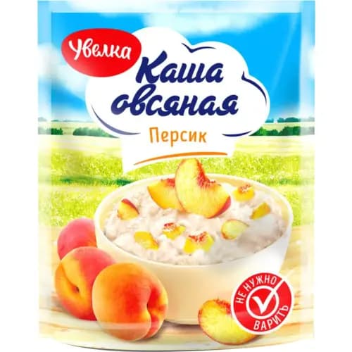 Каша овсяная Увелка с персиком, 40 г