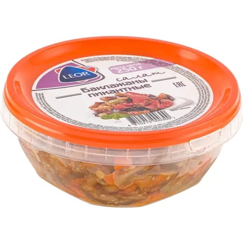 Салат Leor Баклажаны пикантные, 250 г