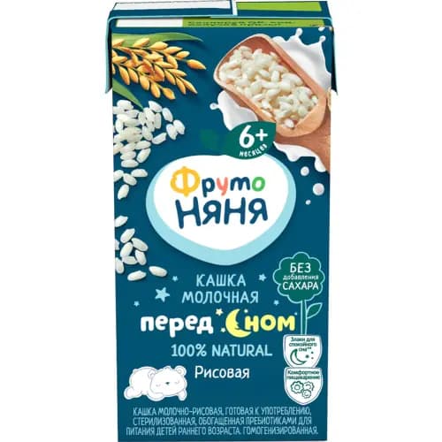Каша молочная Фруто Няня рисовая, 200 г