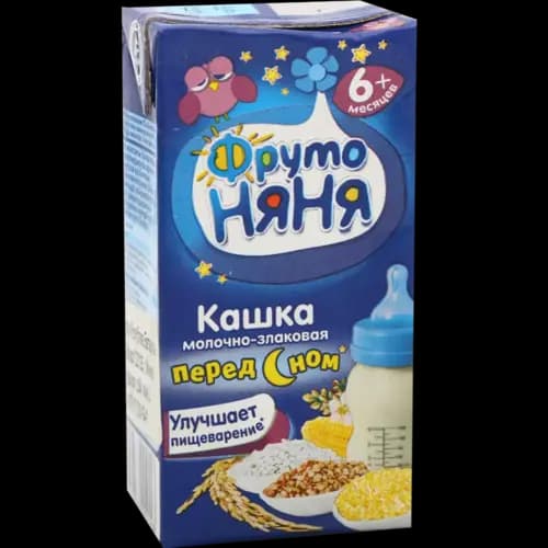 Каша молочная Фрутто Няня гречнево-кукурузно-рисовая, 200 мл.