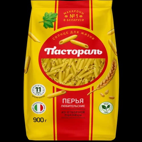 Макаронные изделия Пастораль перья, 900 г