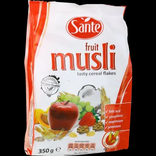 Мюсли Sante фруктовые, 350 г