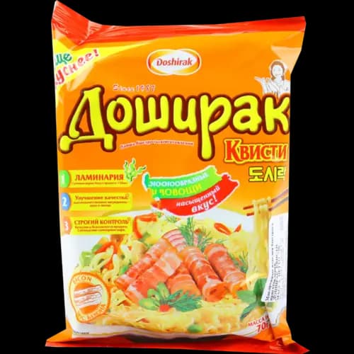 Лапша быстрого приготовления Доширак Квисти со вкусом бекона, 70 г