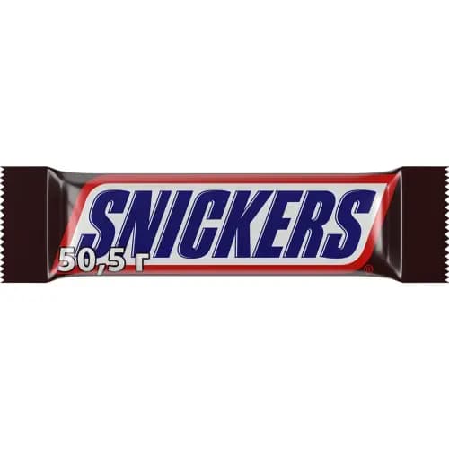 Шоколадный батончик Snickers 50.5 г