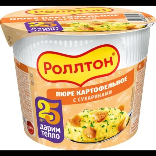 Картофельное пюре Роллтон с сухариками 40 г