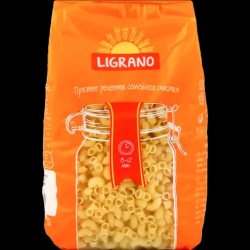 Макаронные изделия Ligrano рожки рифленые, 900 г