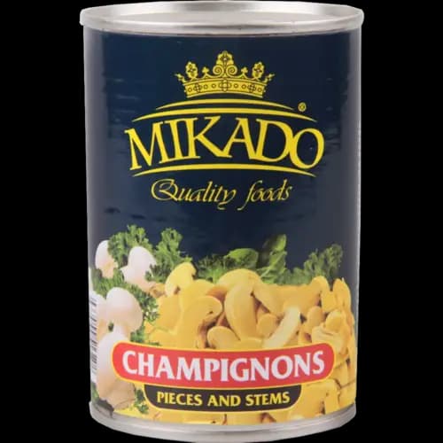 Шампиньоны консервированные Mikado резаные, 425 г