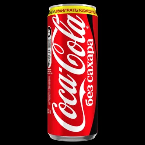Напиток газированный Coca-Cola без сахара, 0.33 л