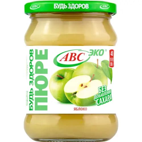 Пюре Будь здоров яблочное, 450 г