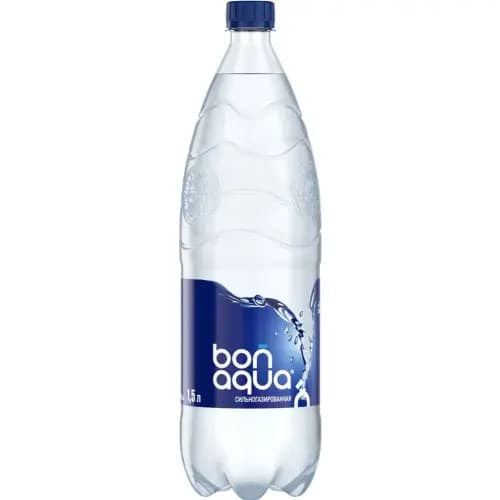 Вода питьевая Bonaqua сильногазированная, 1.5 л