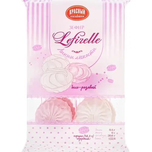 Зефир Lefirelle бело-розовый, 230 г