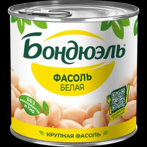 Фасоль консервированная Bonduelle белая, 400 г