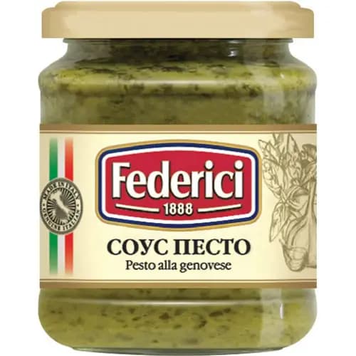 Соус песто Federici Pesto Genovese, с маслом и чесноком, 190 г