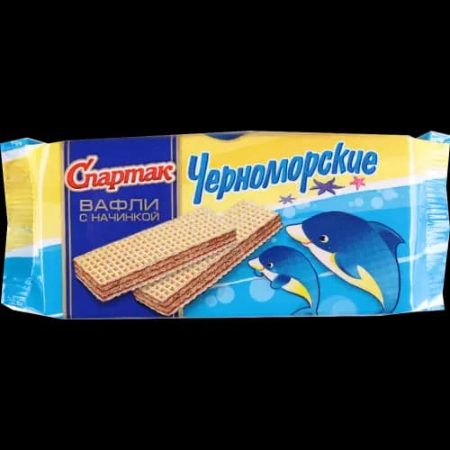 Вафли Спартак черноморские, 72 г