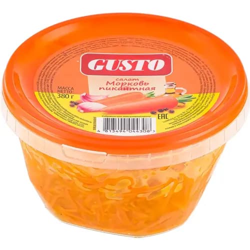 Салат Gusto Морковь пикантная, 380 г