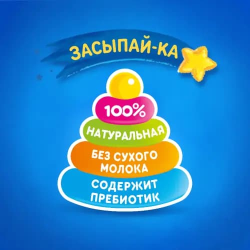 Каша молочная Агуша Засыпай-ка, злаковая, груша/банан, 2.7%, 200 мл 3