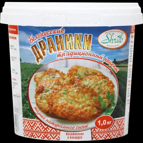 Картофель тертый Белорусские драники для драников, 1 кг