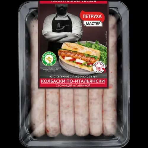 Колбаски из мяса цыплят-бройлеров По-итальянски охлажденные, 600 г