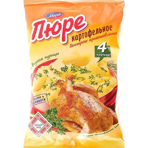 Картофельное пюре Мира со вкусом курицы,БП 100 г