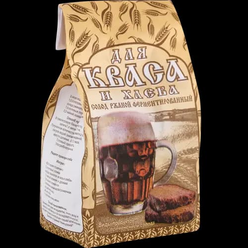 Солод ржаной Для кваса и хлеба сухой, ферментированный, 400 г